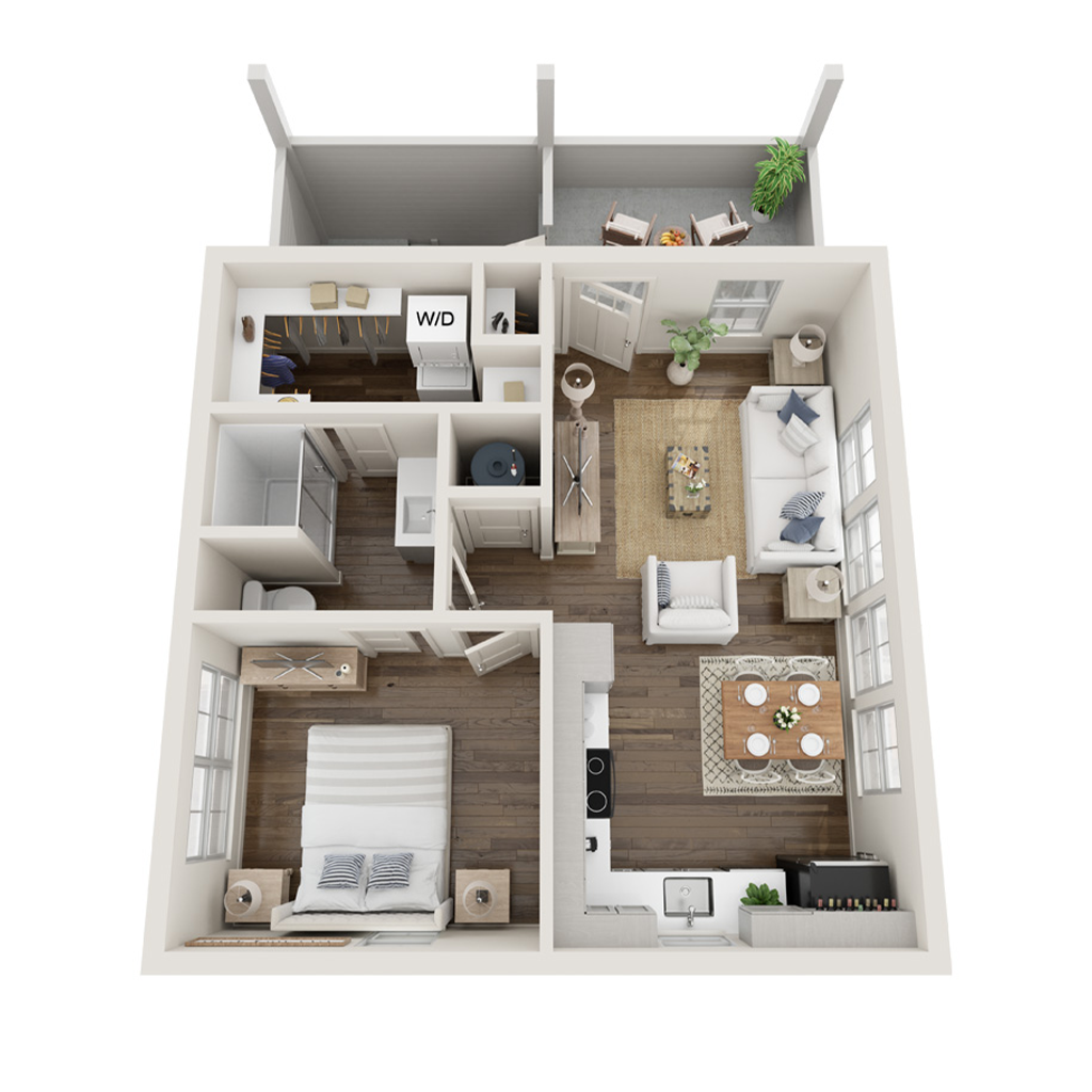 1 Bed, 1 Bath | Orion Carriage