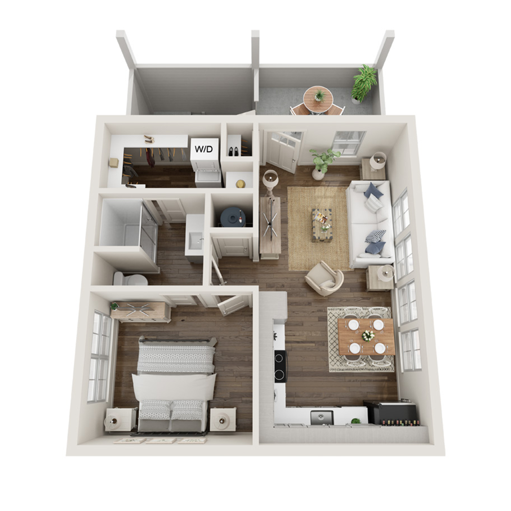 1 Bed, 1 Bath | Orion Carriage Twin