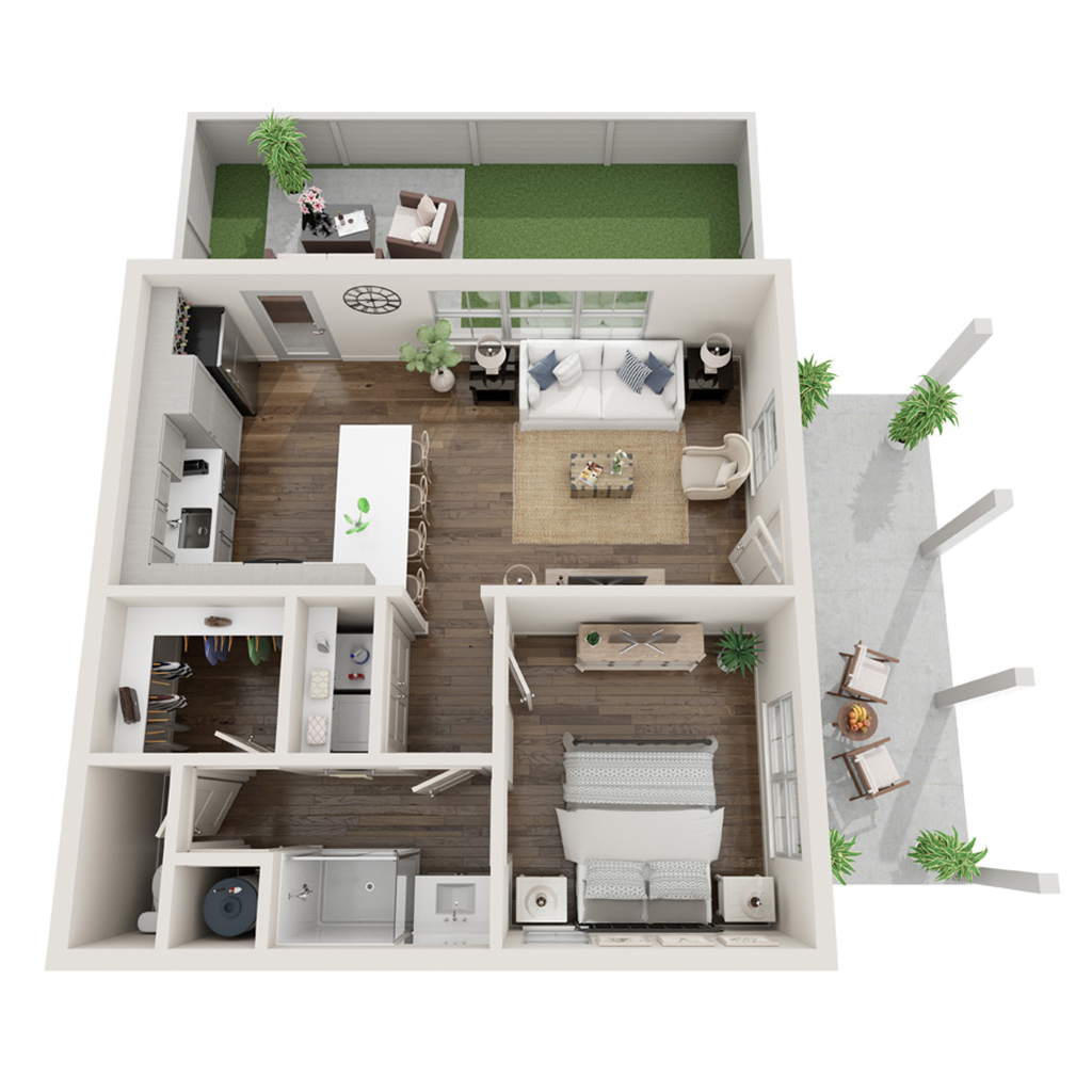 1 Bed, 1 Bath | Apollo Twin