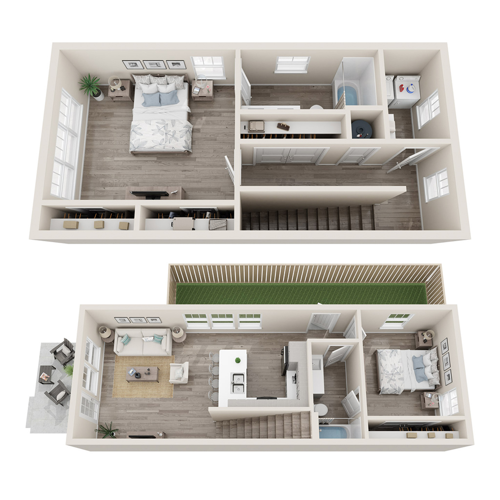 2 Bed, 2 Bath | Artemis Townhome